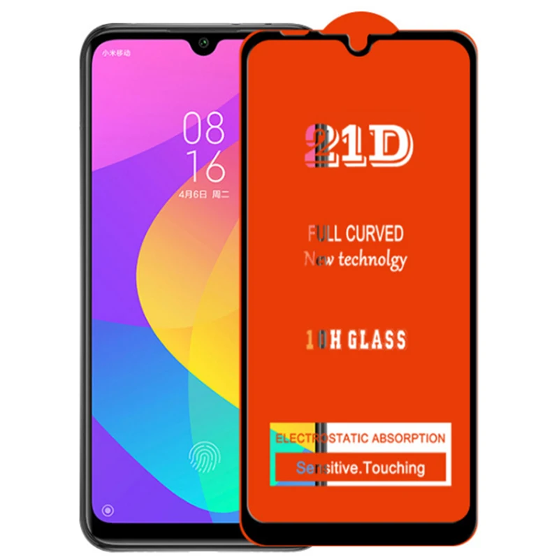Закаленное стекло 21D с полным покрытием клея пленка для защиты экрана Xiaomi Redmi Note 10