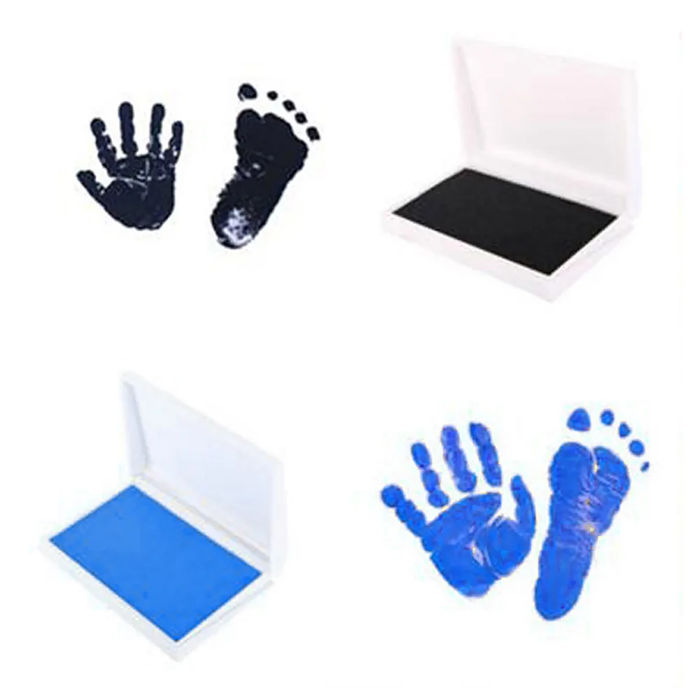 

Baby footprint ink pad non-toxic hand and footprint ink growth commemoration