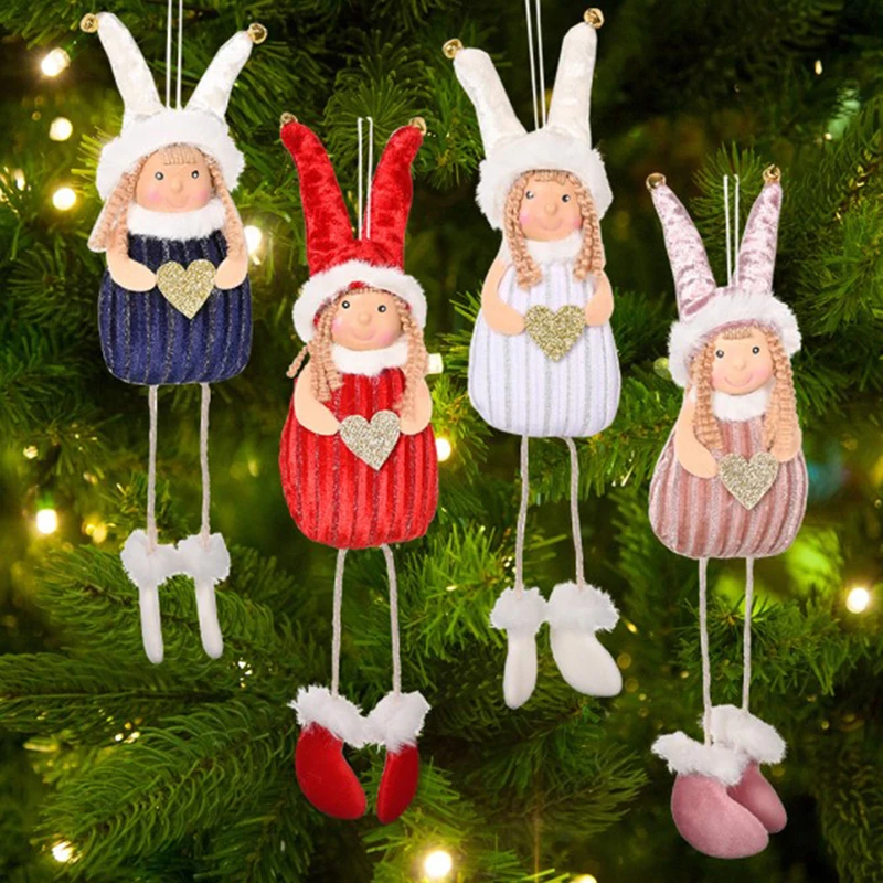 

1pcs Christmas Angel Love Bell Christmas Tree Pendants Ornaments For Home Xmas Gifts Christmas Tree Pendant Home Decoration