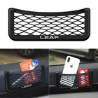 Универсальная сумка для автомобильного сиденья, Карманный держатель для телефона, черный органайзер для Nissan LEAF, автомобильная эмблема, аксессуары