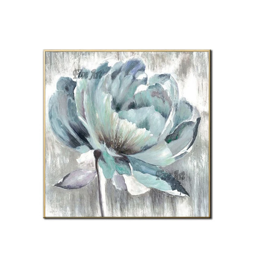 

Flowers Hand Painted Abstract Modern Wall Art Picture Home Decor Oil Painting On Canvas For Bedroom Abstract Artworks Unframe