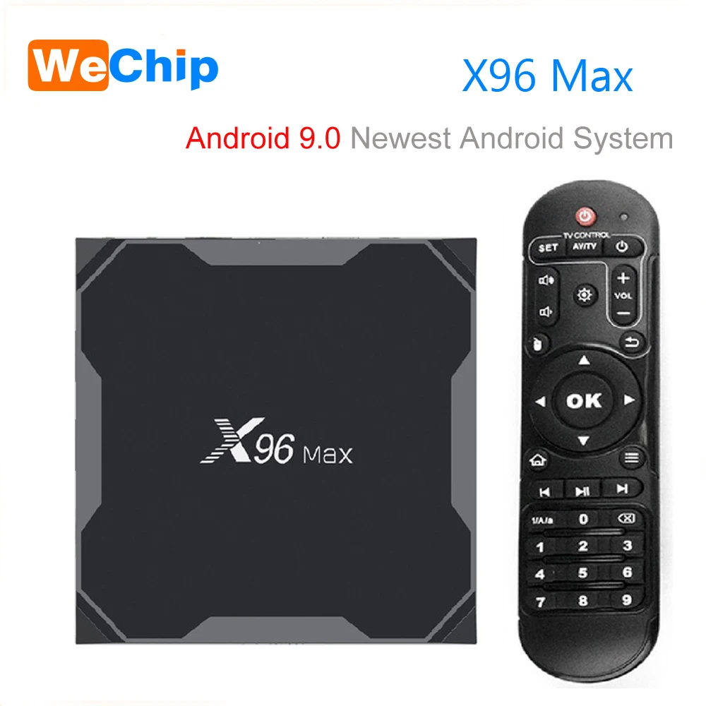 ТВ приставка Wechip X96 MAX Android 9 0 Amlogic S905X2 LPDDR3 4 ГБ 64 четырехъядерный процессор 2 5G