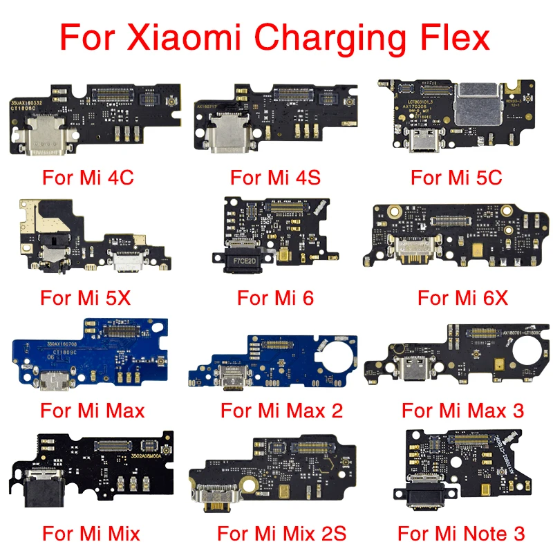 1 шт. Новый гибкий кабель для зарядки Xiaomi 4C 4S 5C 5X 6X Max 2 3 Mix 2S Note порт зарядного
