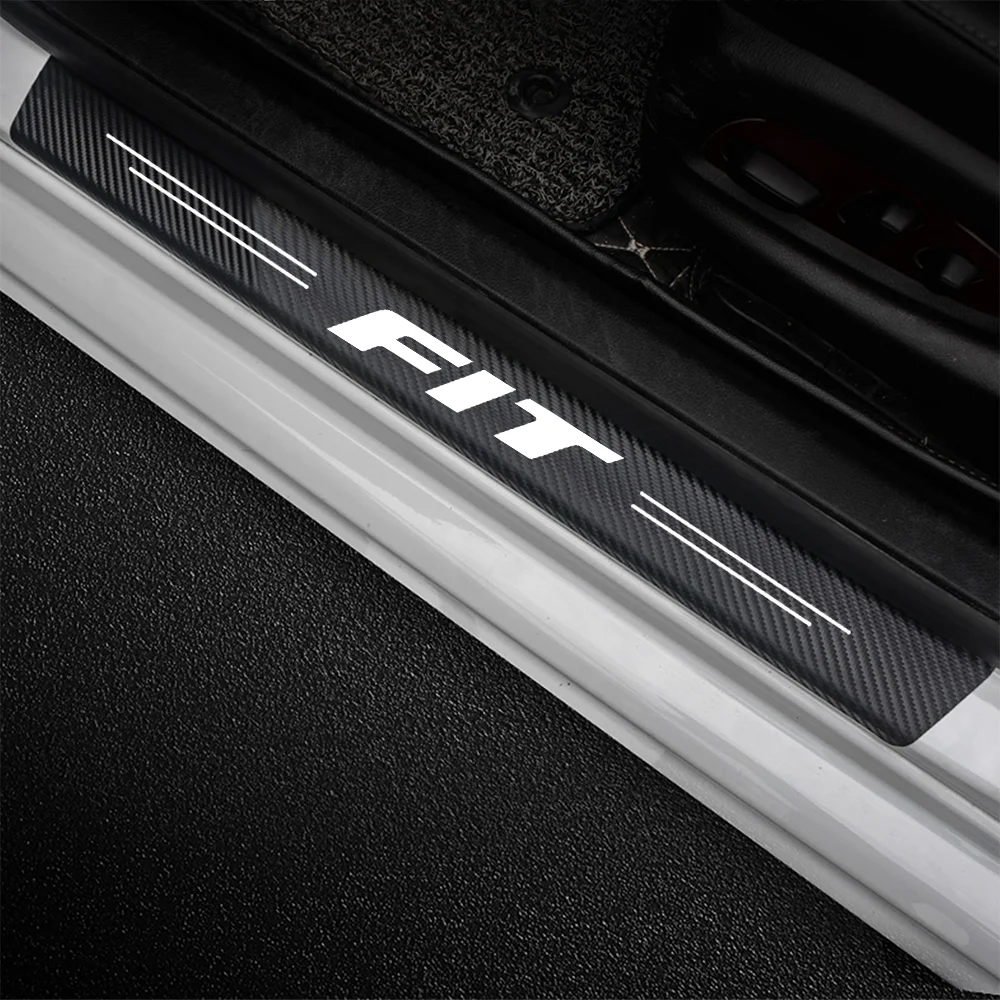 4 шт дверь логотипа автомобиля порог Декор Стикеры для Honda Fit на возраст 1 2 3 2021 2020