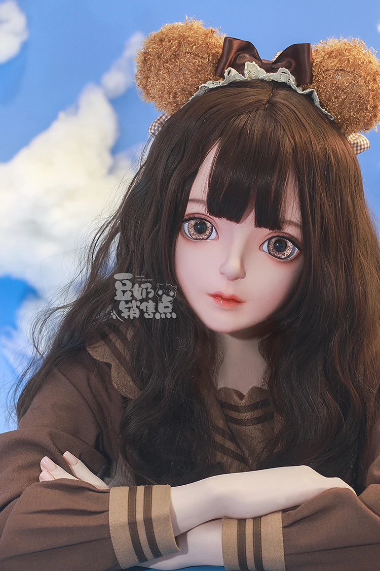 (Dollkii 08) Женская силиконовая смола косплей BJD крестообразная маска для головы