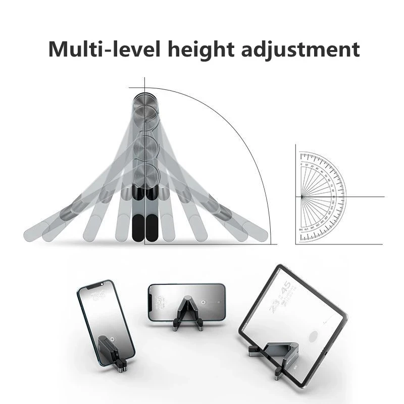 t1 phone holder stand for iphone xiaomi portable aluminum alloy universal foldable phone stand desk for tablet ipad free global shipping