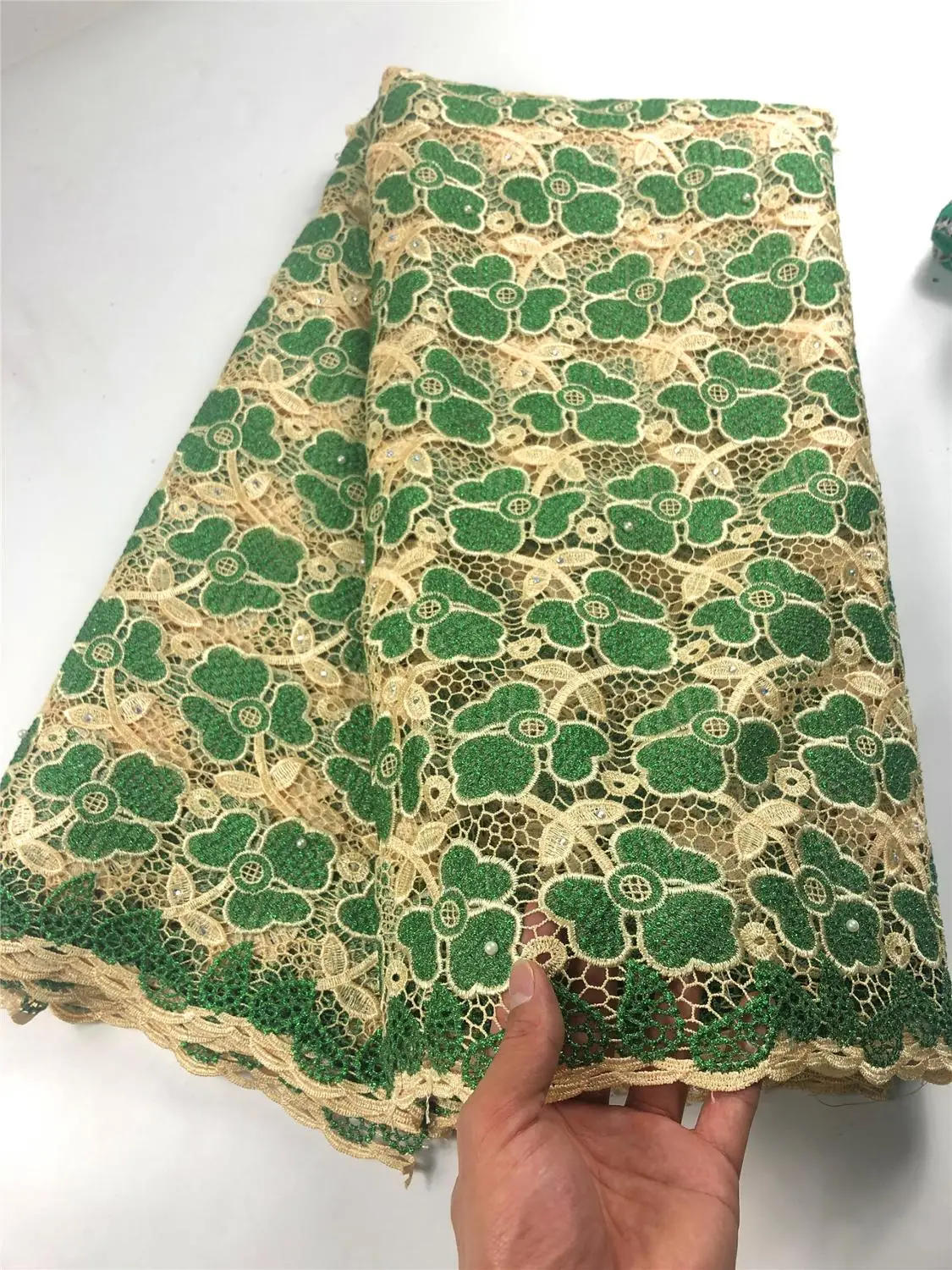 Африканский гипюр кружевная ткань высокого качества шнур для вина 5 ярдов