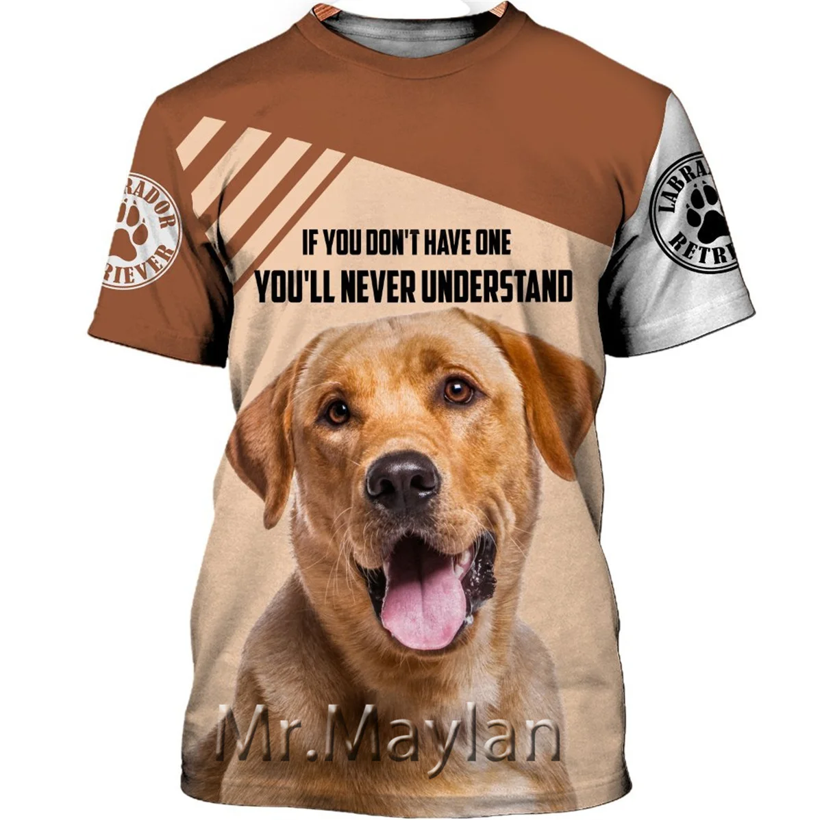 

Футболка спортивная с коротким рукавом и 3D-принтом, унисекс