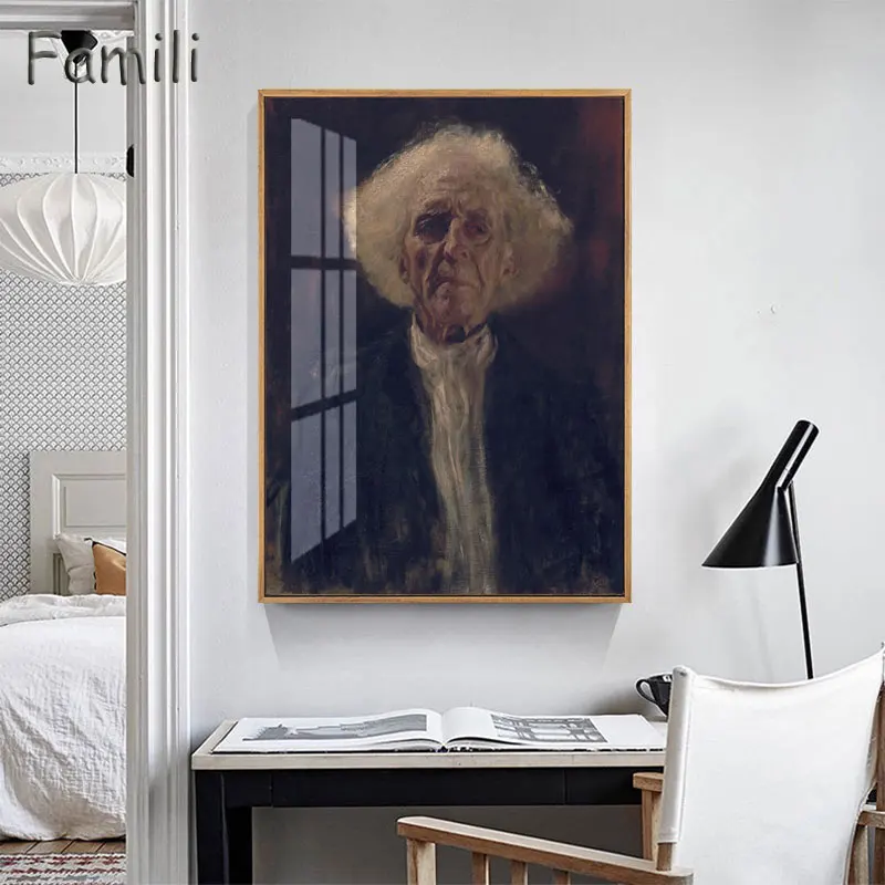 Gustav Klimt Hygeia Живопись Художественная печать на холсте настенные картины для гостиной домашний декор или отель бескаркасные - Цвет: Светло-серый