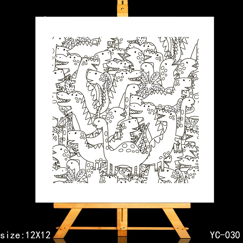 

ZhuoAng Dinosaur Clear Stamps/Card Making Holiday decorations For scrapbooking Transparent stamps 10*15cm