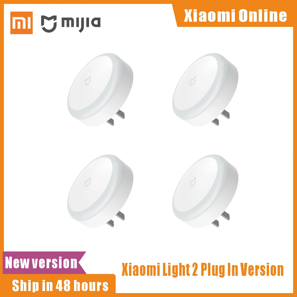 

Xiaomi Mi Mijia Smart LED Night Light Light Sensor Touch mode Night Lamp For Home Corridor Bedroom AC Aisle 220V plug in Version