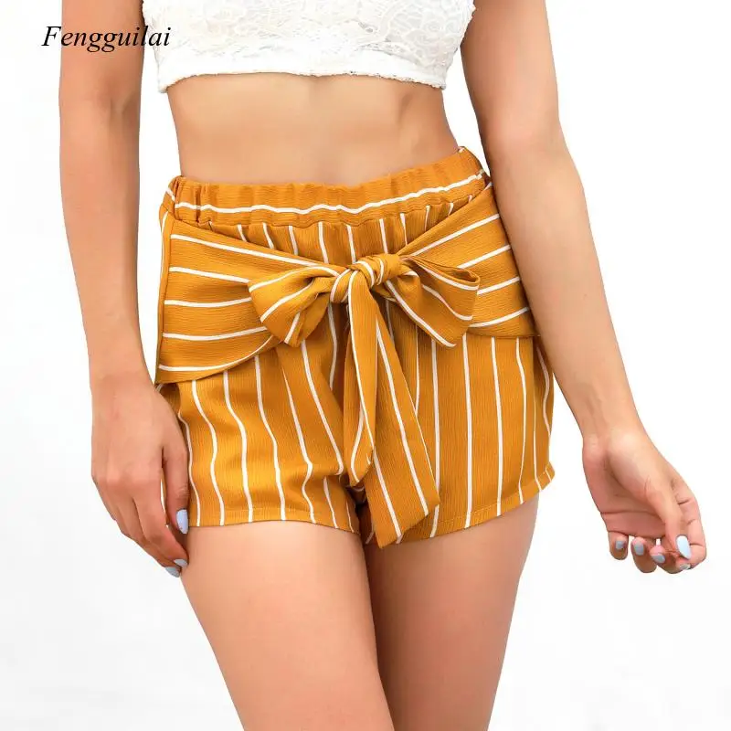 Stitching High Waist Casual Versatile Straight Comfortable Women's Wear Waistless Shorts Caucal Wear