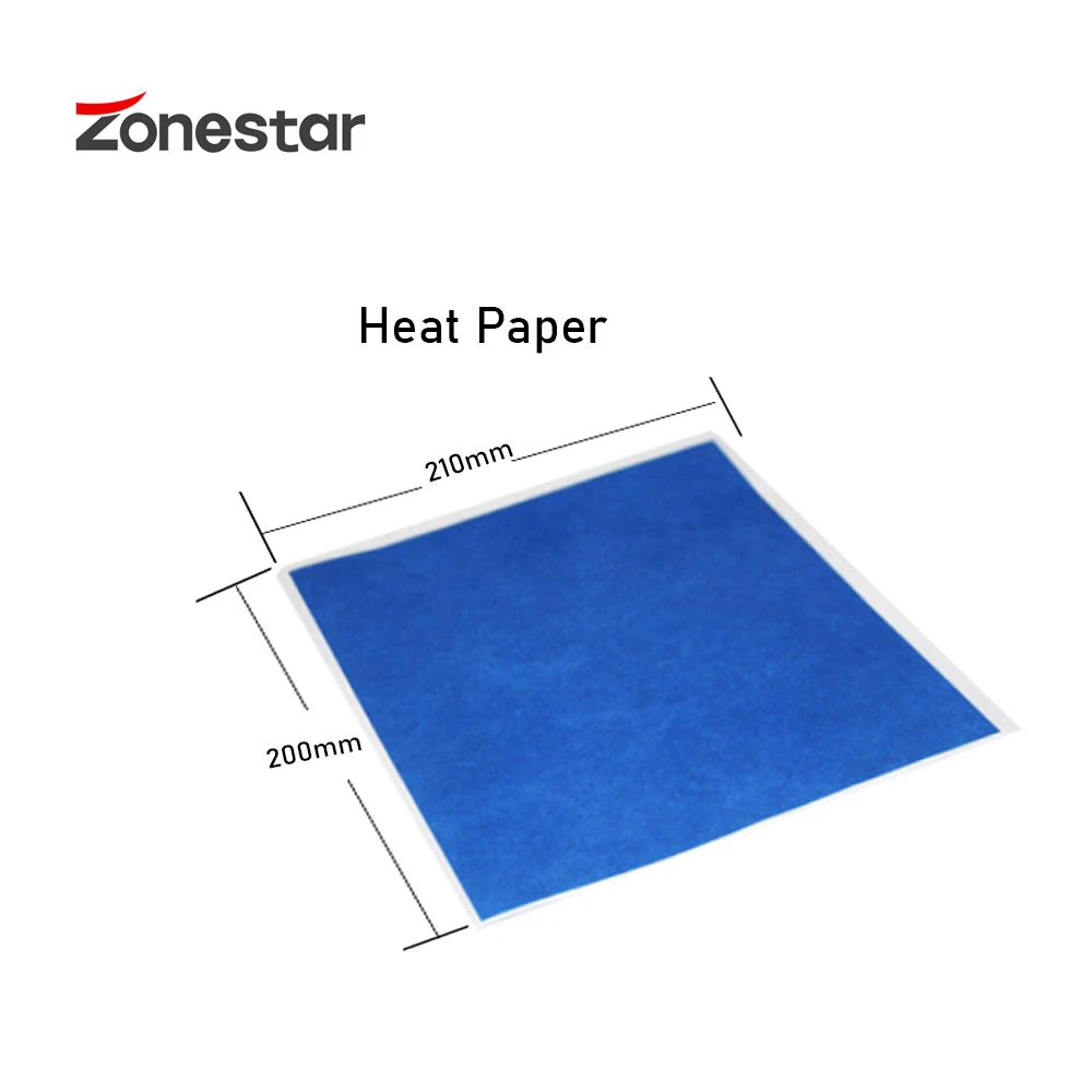 Термобумага ZONESTAR 5 шт./лот для 3D-принтера синяя высокотемпературная лента листов