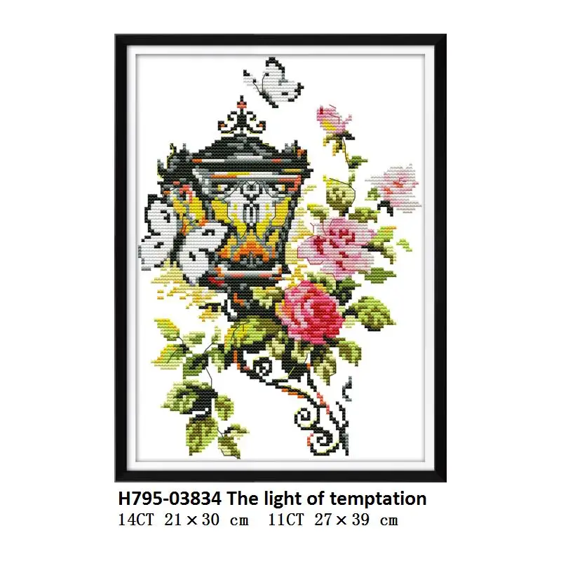 Cross Stitch H795 Joy Sunday Вышивка крестом цветы Счетный напечатанный на холсте 14ct Aida ткань Вышивальная нить фирмы DMC 11ct DIY Вышивка крестом рукоделие - Цвет: Cross Stitch H795