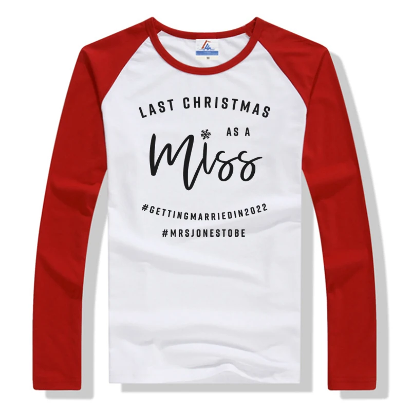 

Футболка Last Christmas As A Miss, рубашка Last Christmas, футболка Bride To Be, повседневная одежда, женские топы с принтом, зима 2021, L