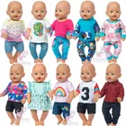 Детская кукольная одежда 43 см, рубашка, платье-жилет, 18 дюймов, американская og, кукольная одежда для девочек, джинсовые штаны