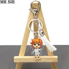 Аниме брелок обещанный нетландия акриловая фигурка Yakusoku no Neverland Эмма Норман Рэй брелок с подвеской для сумки ювелирные изделия