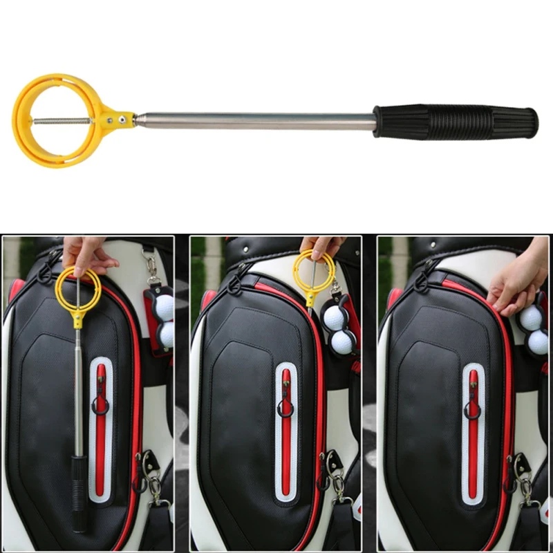 

Golf Ball 2m Retriever Device Automatically Portable Telescopic Pick Up Golf Ball Automatic Locking Scoop Picker