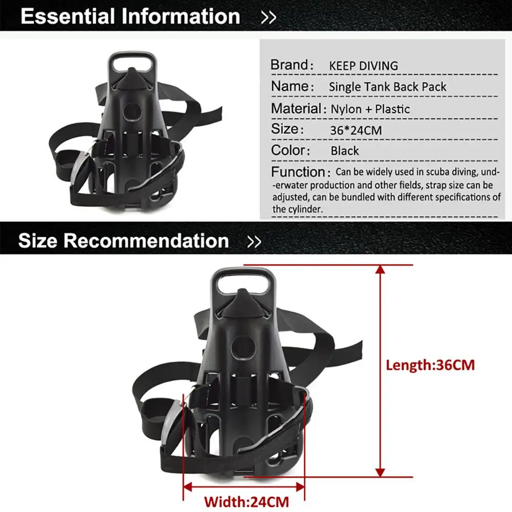 Кронштейн для баллона с кислородом дайвинга регулируемая подставка одним газом