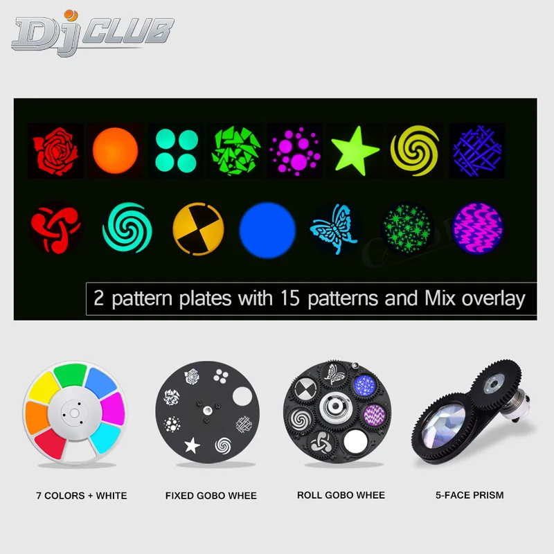 Профессиональное сценическое освещение светодиодная движущаяся головка 100 Вт
