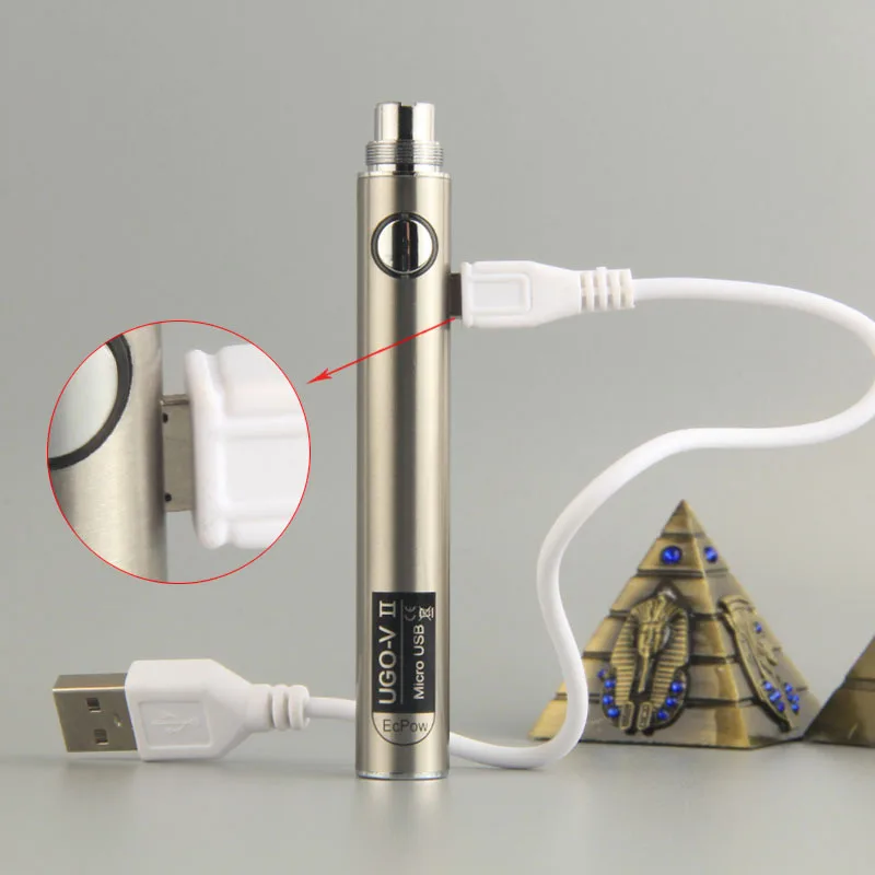 Ugo V2 900mAh Electronic Cigarette eGo Evod VII Passthrough 510 Battery for Atomizers CE4 MT3 CE5 H2 T3S Vape Tank Vaper Pen Kit |
