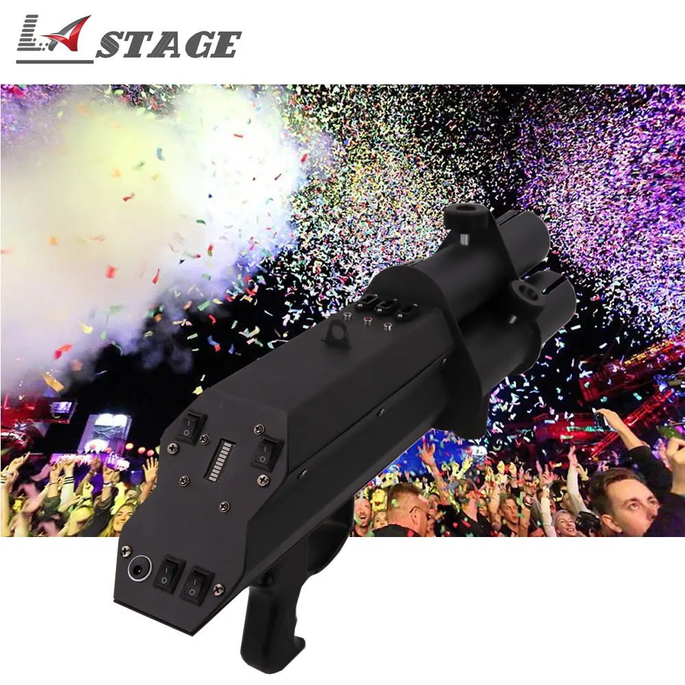 Бесплатная доставка 3 головная машина для конфетти cannon Paper Confetti Gun Machine Shooter