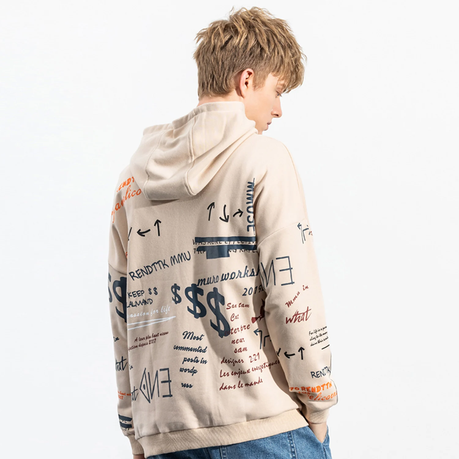 Мужская Толстовка Оверсайз Aelfric Eden винтажная толстовка с капюшоном в стиле