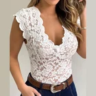 2021 женское сексуальное кружевное платье с v-образной горловиной жилет Топ без рукавов с открытой спиной сплошной бюстгальтер без косточек Топ женская элегантная одежда женская повседневная одежда размера плюс нижнее белье