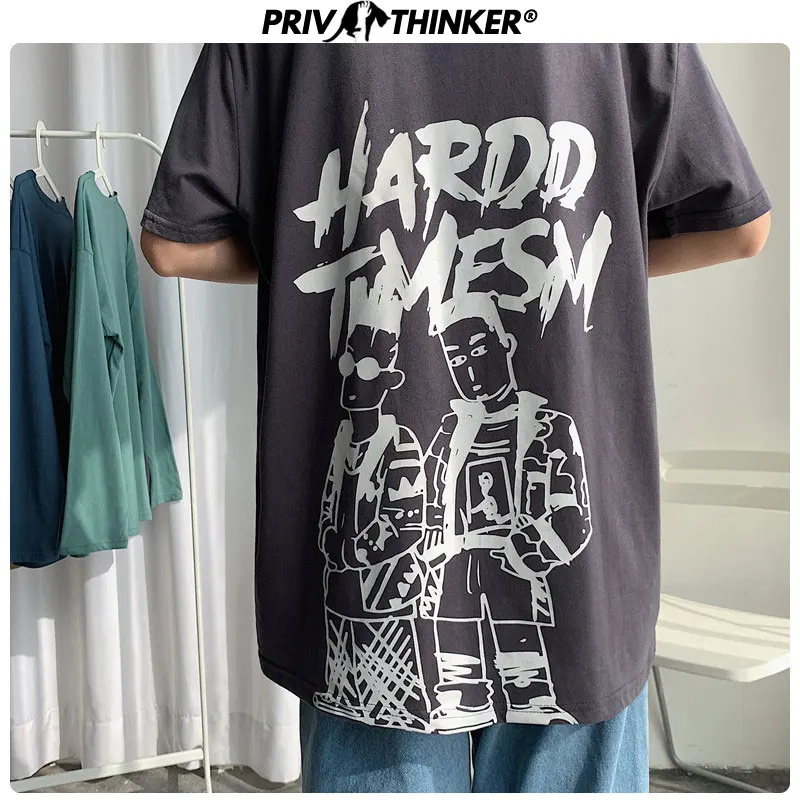 Футболка Privathinker женская летняя уличный сверхразмерный топ с принтом 2020 | Женская