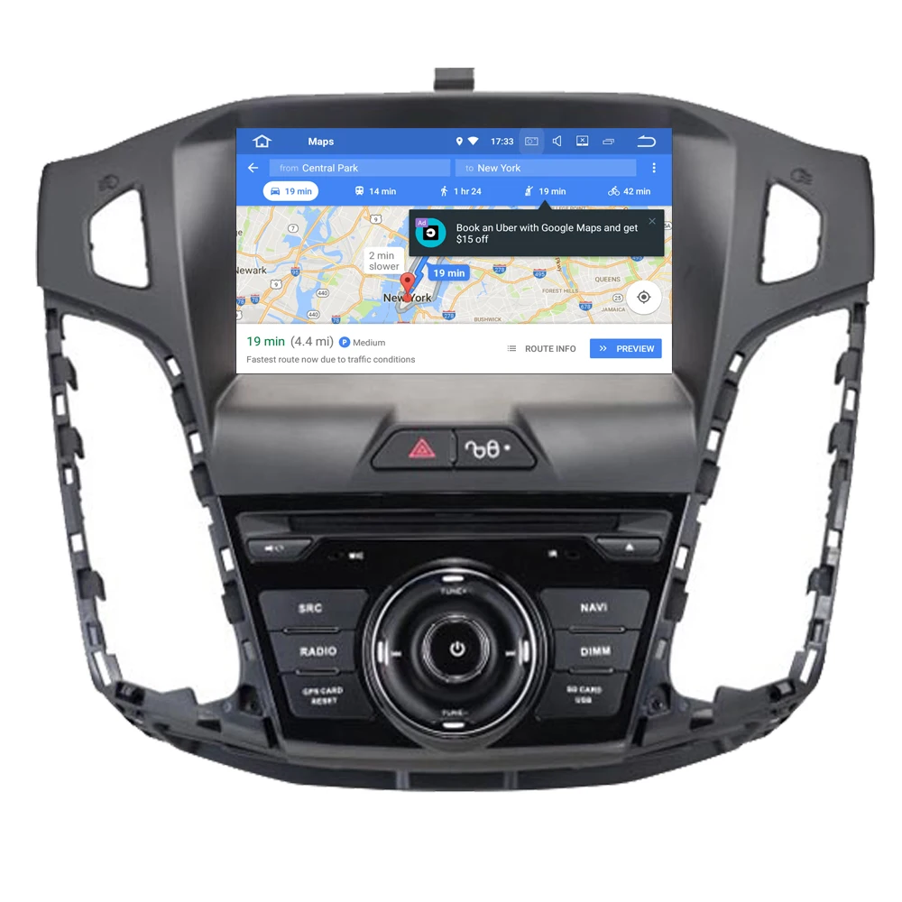 Автомобильный мультимедийный плеер RoverOne для Ford Focus 3 2012 2013 Android 9,0 4G+ 64G Авторадио DVD Радио Стерео gps навигация