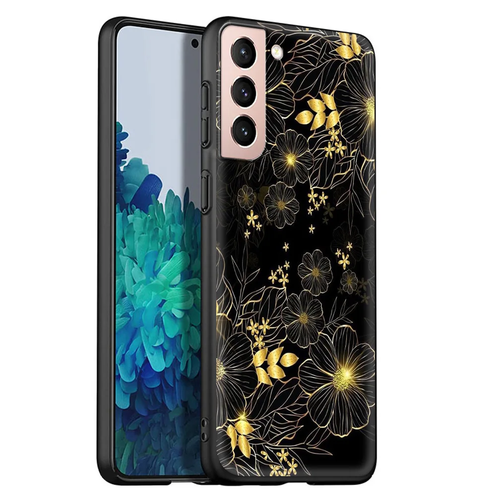 

Flowers Silicone TPU Case For Samsung Galaxy S20 FE S21 S20 Ultra S10E S10 Lite S9 S8 Plus 5G Luxury Phone Coque