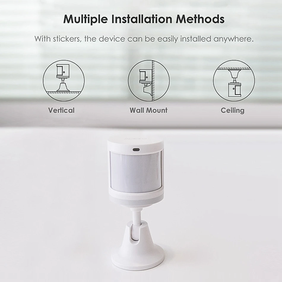 Датчик человеческого тела Aqara ZigBee беспроводная версия Wi Fi с держателем