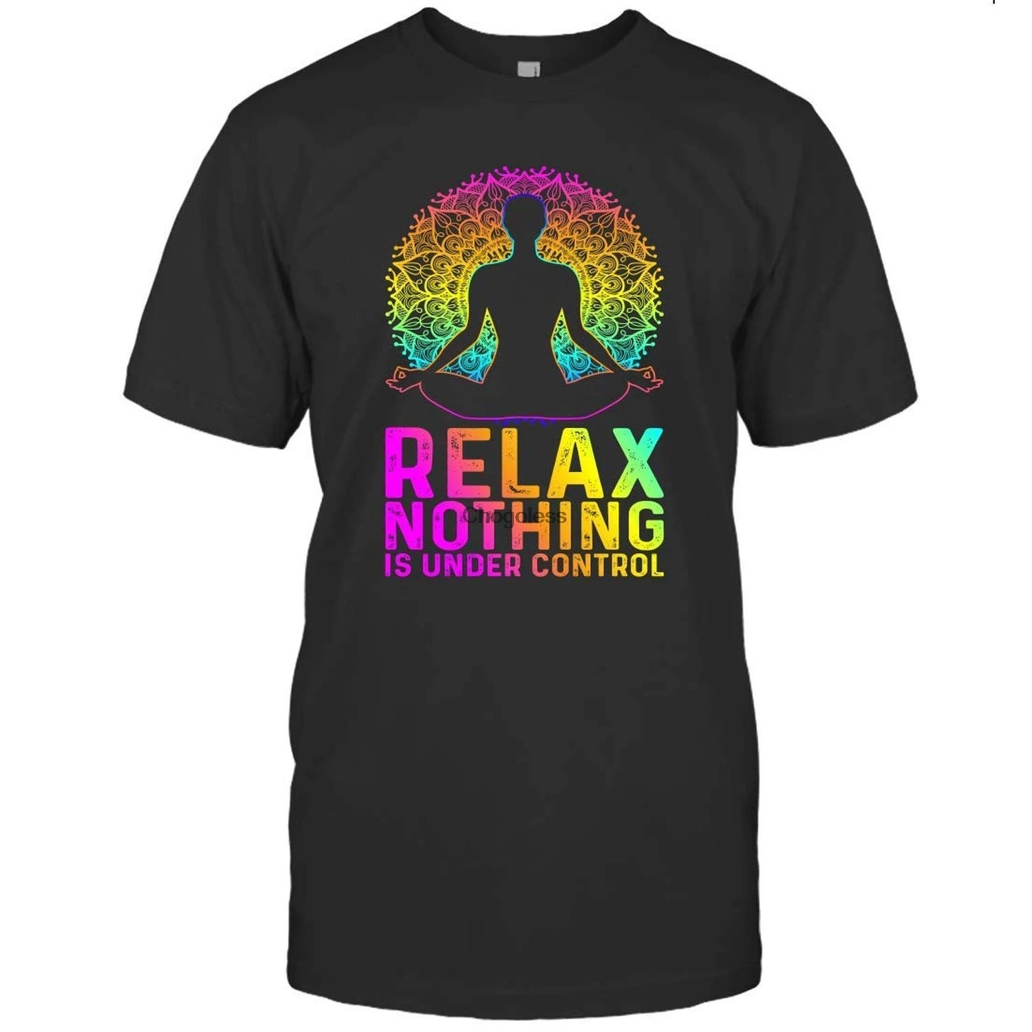 Толстовка Relax Nothingis под контролем для йоги мужчин и женщин Черная | Мужская одежда