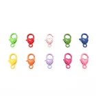 Карамельные цвета спрей краска сердце металлические застежки-лобстеры красочные кольца для ключей разъемы для милых брелоков для изготовления ювелирных изделий DIY брелок