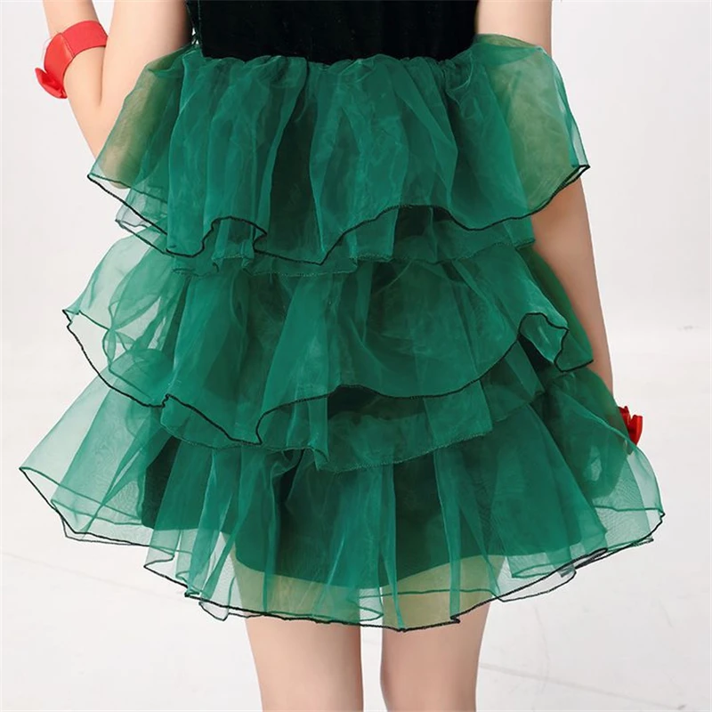 

Christmas Theme Cosplay Clothing Christmas Tree Cupcake Dress Skirt Anime Adult Girls COS Apparel Prom Carnival Party Halloween