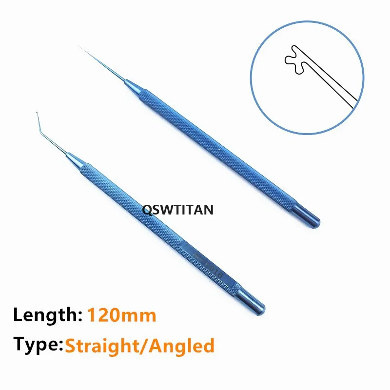 Титановый манипулятор с крюком и объективом Kuglen Iris нажимной офтальмологический