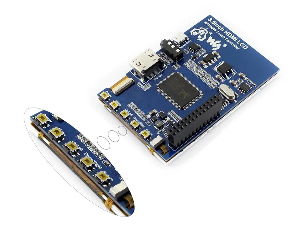 Waveshare 3 5 дюймовый HDMI LCD резистивный сенсорный экран 480x320 Высокое Разрешение