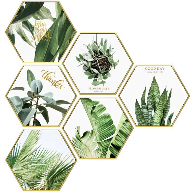 

Nordic Style Wall Stickers for Living Room Plant Leaves TV Background Decoration Aesthetic Bedroom Mural Decals