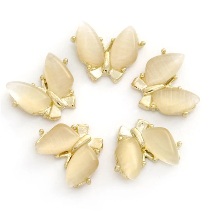 

1 упаковка 3D украшения для ногтей Бабочка из акрилового сплава металлическая бабочка украшения Декор для ногтей аксессуары для ногтей