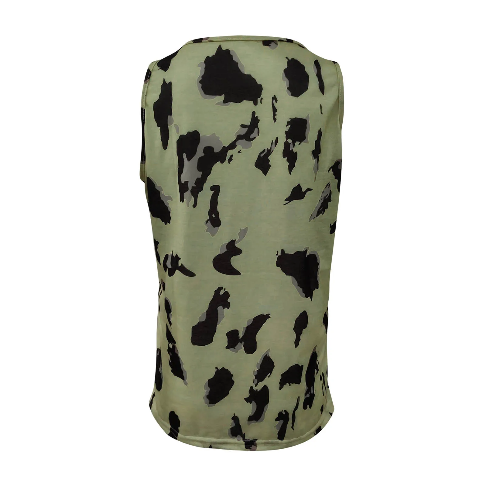 

Women Summer Sleeveless Tops Summer vintage Leopard Print Raglan Sleeveless Basic summer female harajuku shirts for women 53#G