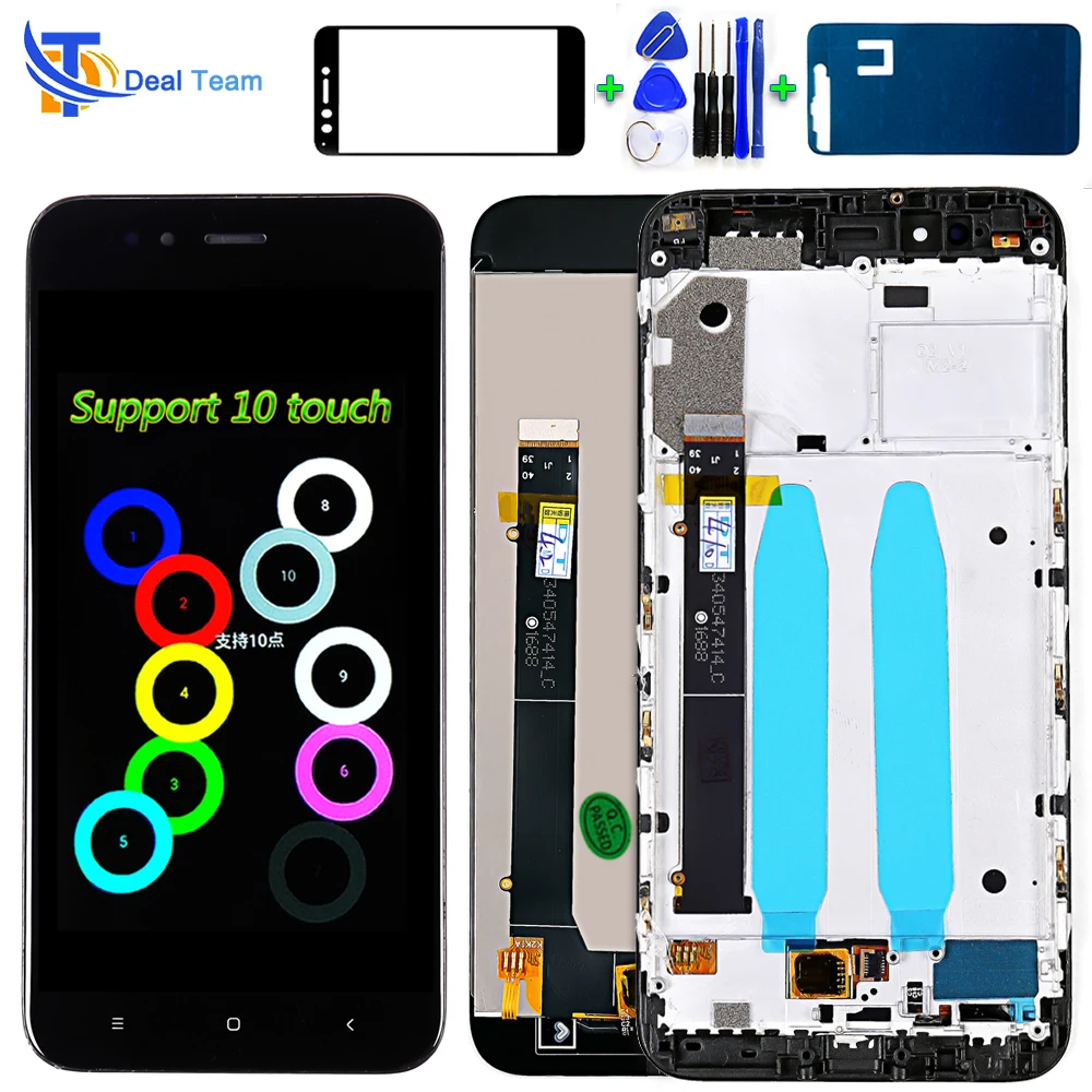 ЖК дисплей для Xiaomi Mi 5X 5 дюйма сенсорный экран xiaomi A1 1920*1080 дигитайзер в сборе