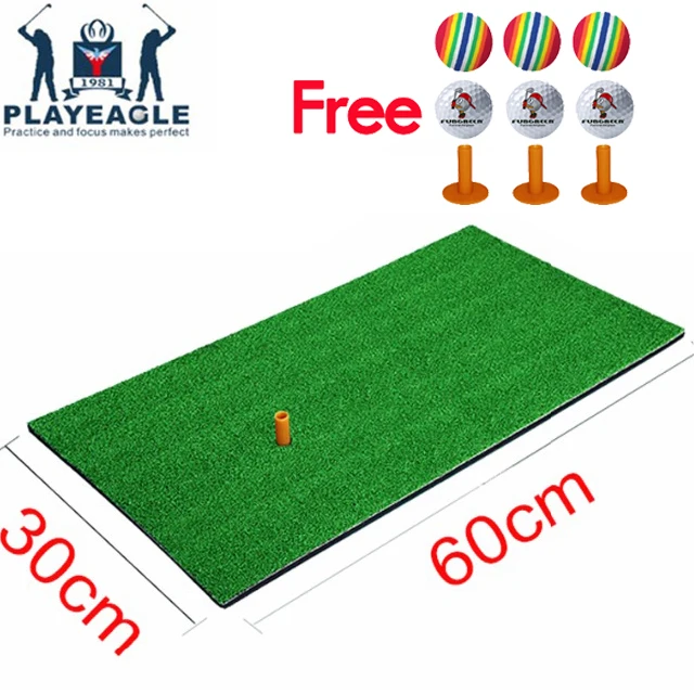FUNGREEN коврик для ударов по гольфу 30x60 см тренировочный резиновый занятий во