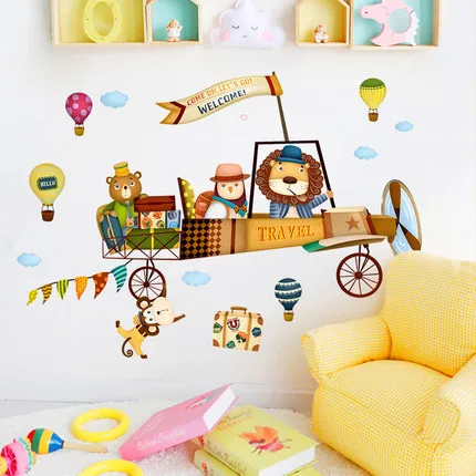 

DIY Cartoon Animal Kids Wall Sticker Animal Poster and Print Wall Painting for Baby Room Nursery Home Decor Wallpaper