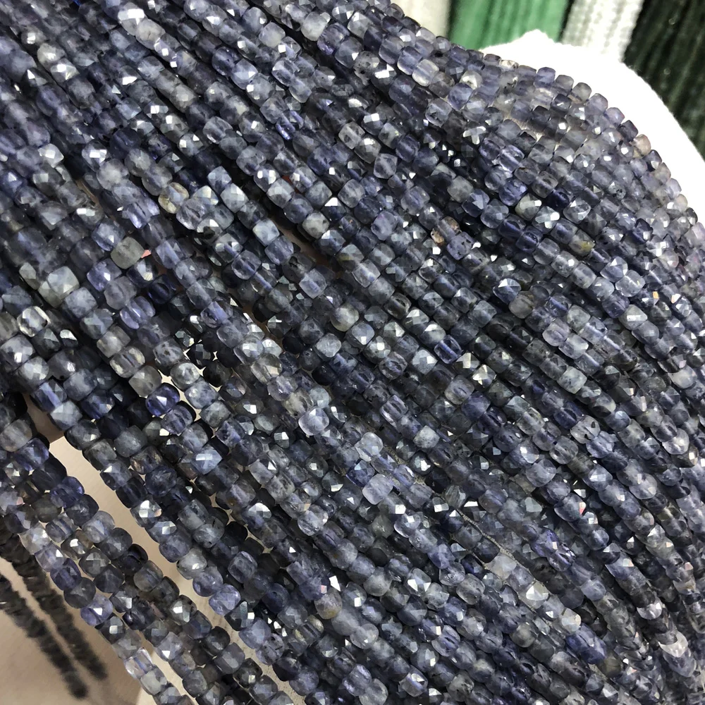 

Natural Semi Precious Stone Beads Mini Cordierites DIY For Making Necklaces And Bracelets 4 mm