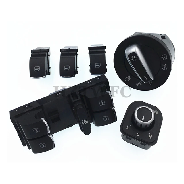 Новое зеркало для окна переключатель фар VW Jetta Golf 5 6 GTI Tiguan Passat B6 CC 5ND959565B 5ND959857 5ND959855