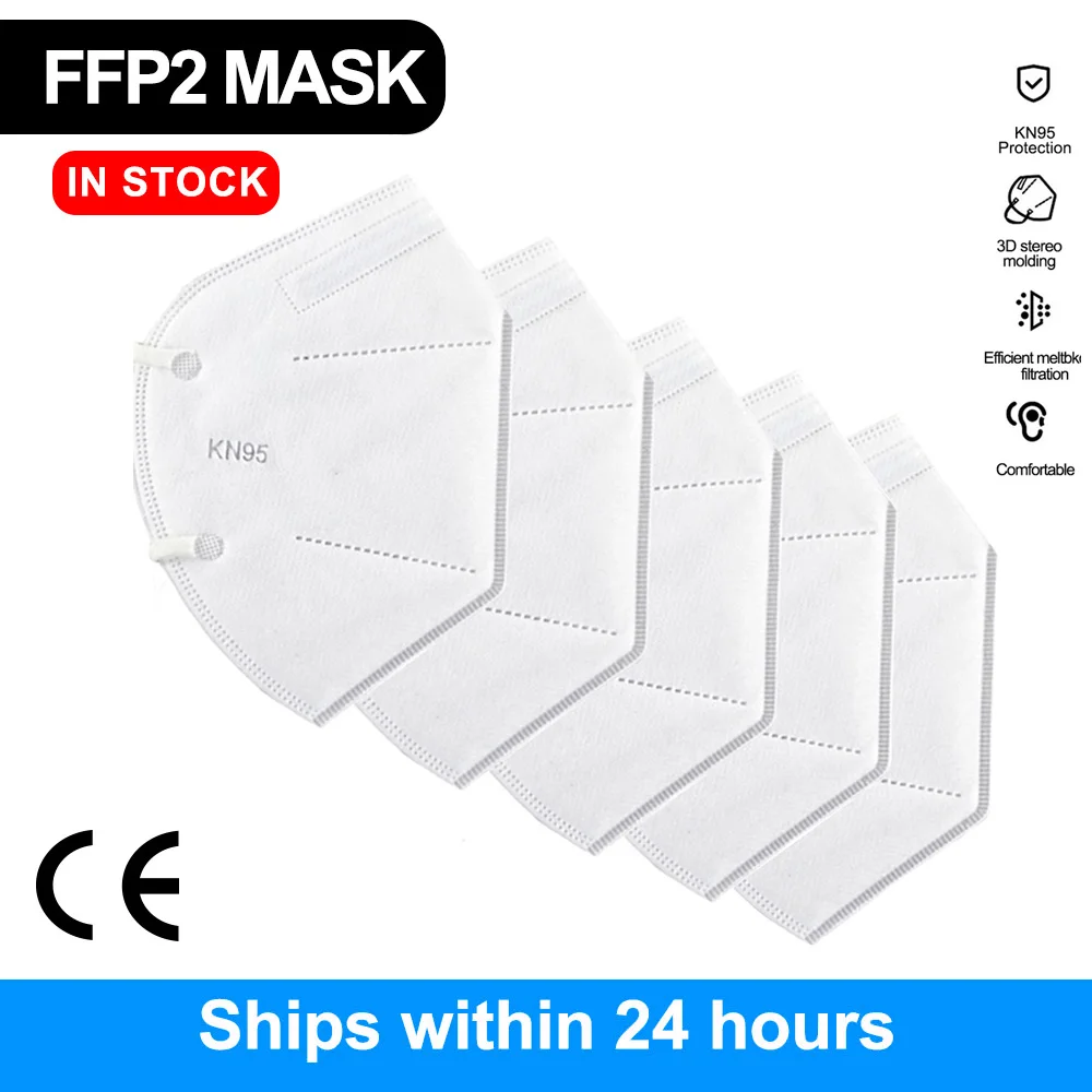 20/50/100 шт. маска для лица KN95 FFP2 фильтр maske de filtro antipolvo mаscara mascarillas mascherine tapabocas |