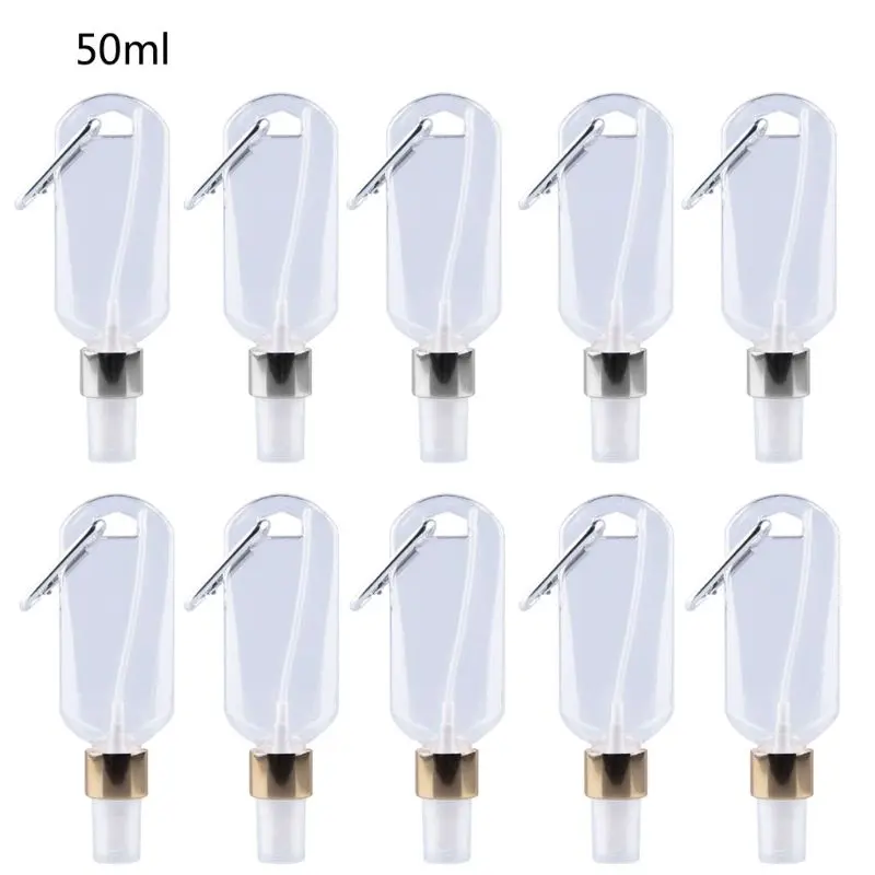 

5Pcs 50ml Portable Mini Alcohol Spray Bottle Hand Sanitizer Keychain Bottles