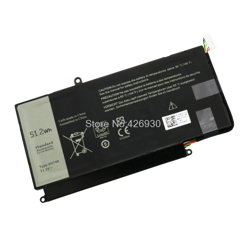 

Laptop Battery For DELL For Vostro 5460 5470 5560 5480 For Inspiron 14 5439 VH748 11.1V 51.2WH 4240mAh new