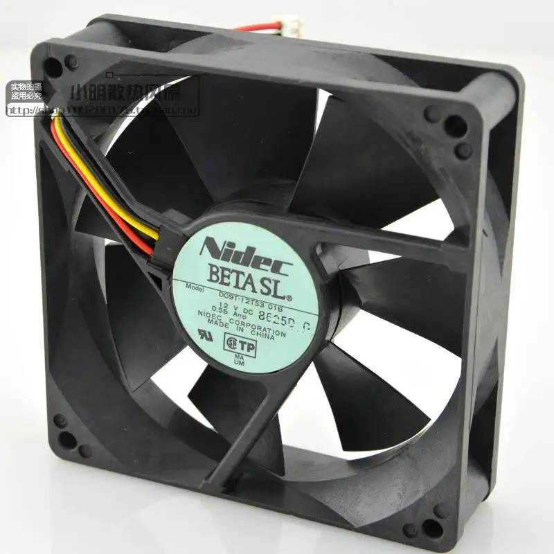 Оригинальный 9025 9 см D09T-12TS3 01B 12 В 0.55A двойной шар большой воздушный корпус бесшумный вентилятор