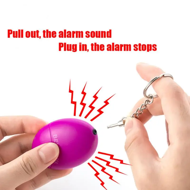 

Самооборона сигнализация 120dB яйцо Форма девушка Для женщин защиты безопасности предупреждение персональный Безопасность крик громкий бре...